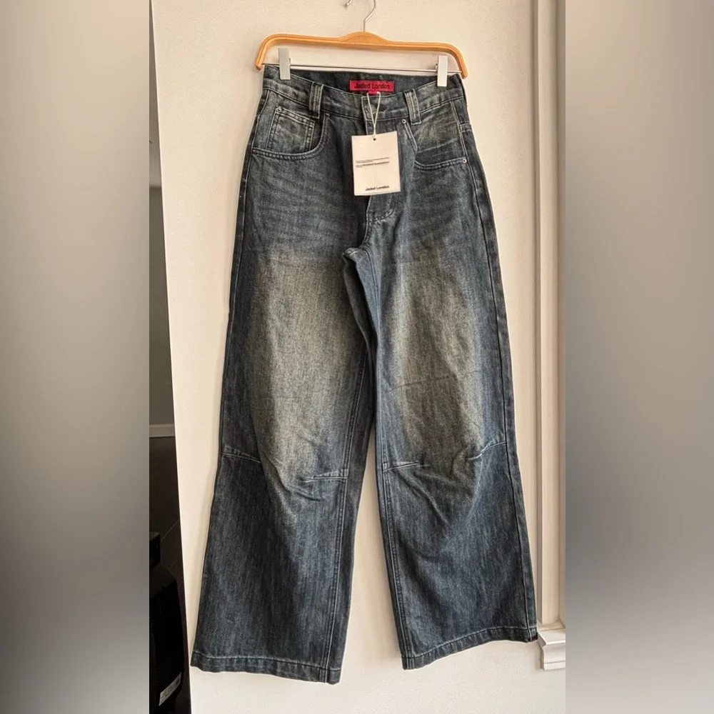 Jaded London, mid blue slub colossus jeans , size (26) , - Picture 2 of 11
